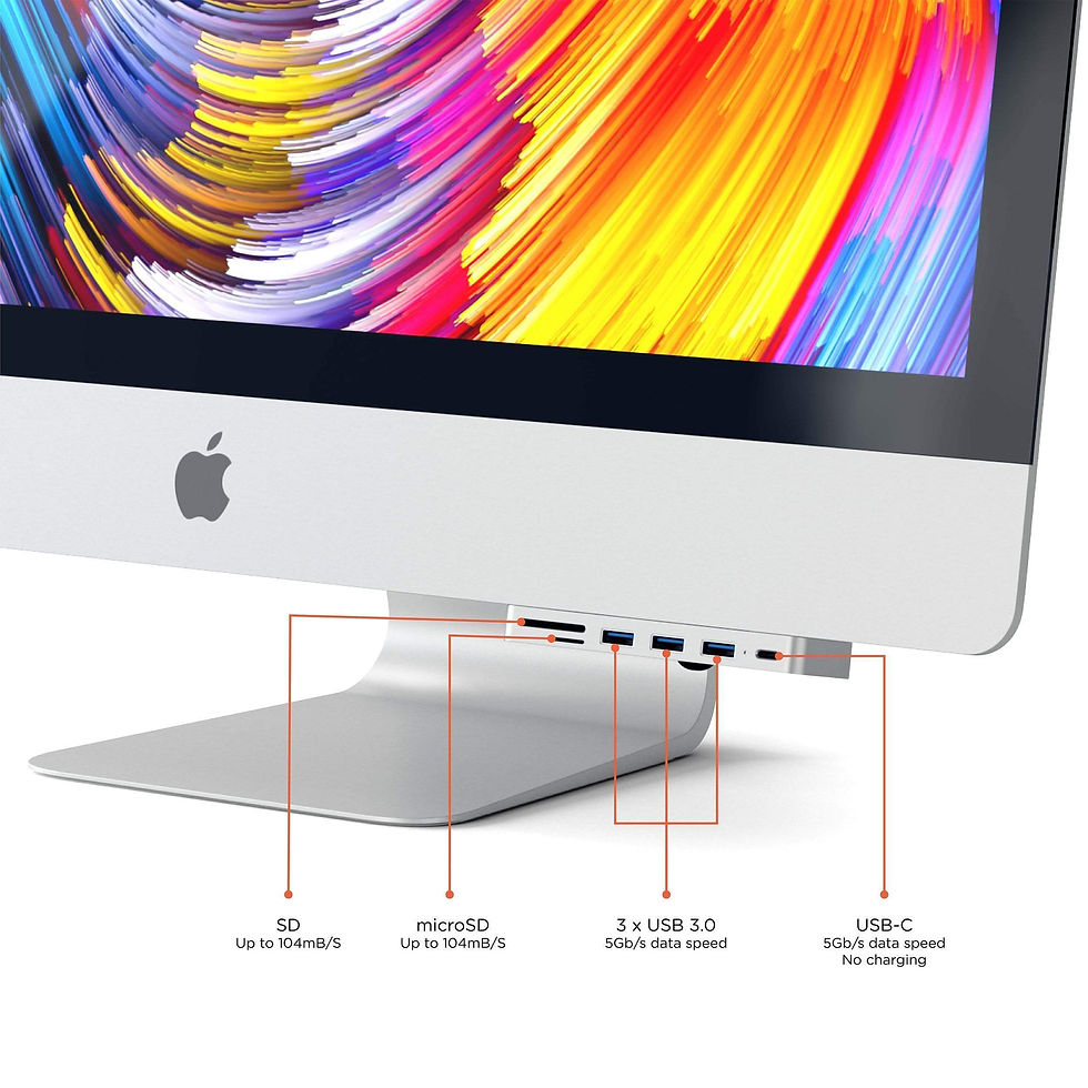 Miniatură: Hub Satechi Aluminum Type-C CLAMP PRO cu 3 USB 3.0 și MicroSD