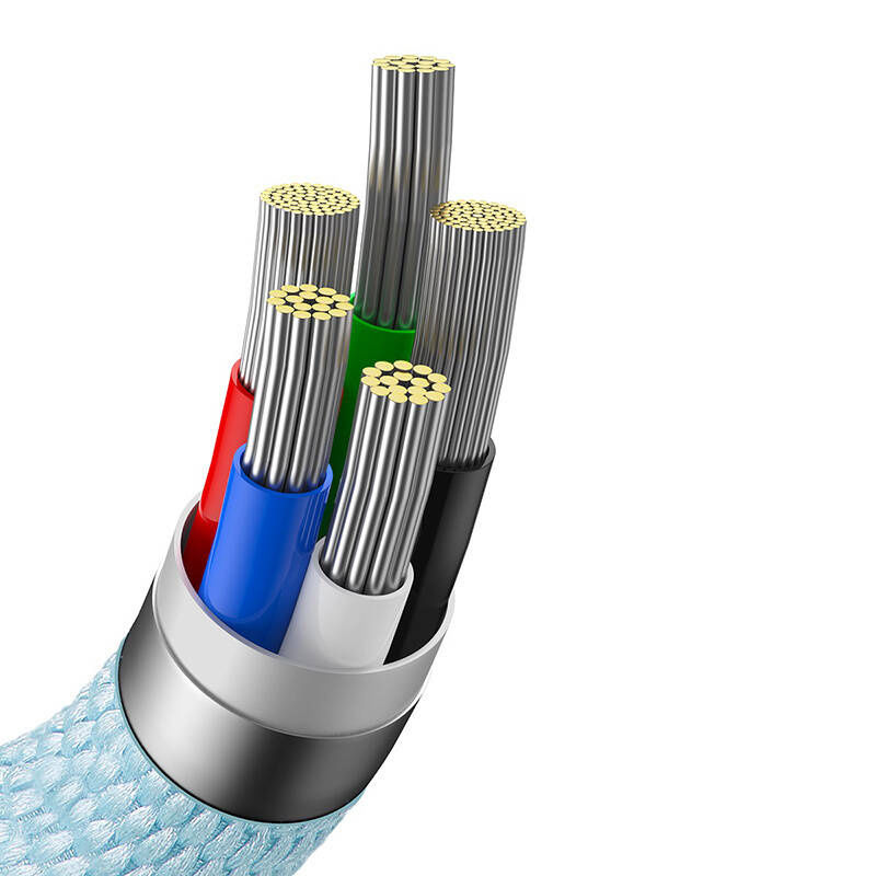 Indexkép: Baseus Crystal Shine USB-C la iP cablu, 20W, 2m (albastru)