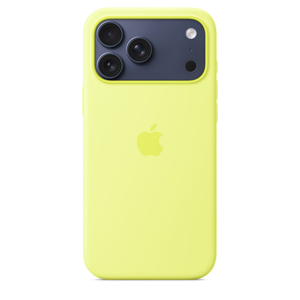 Miniatură: Husă din silicon Apple pentru iPhone 17 Pro Max cu MagSafe, Neon Yellow