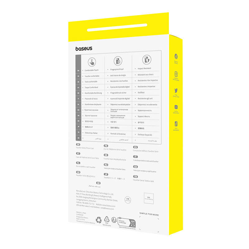 Indexkép: Carcasă de telefon pentru iPhone 15 Baseus Fauxther Series (negru)