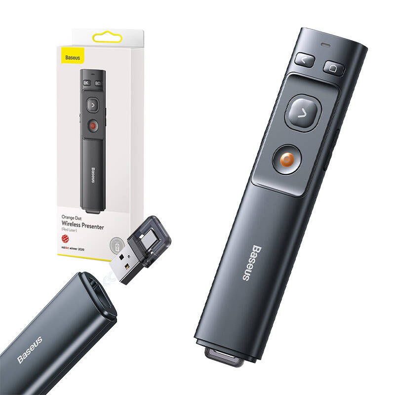 Indexkép: Baseus Orange Dot telecomandă multifuncțională pentru prezentări, cu pointer