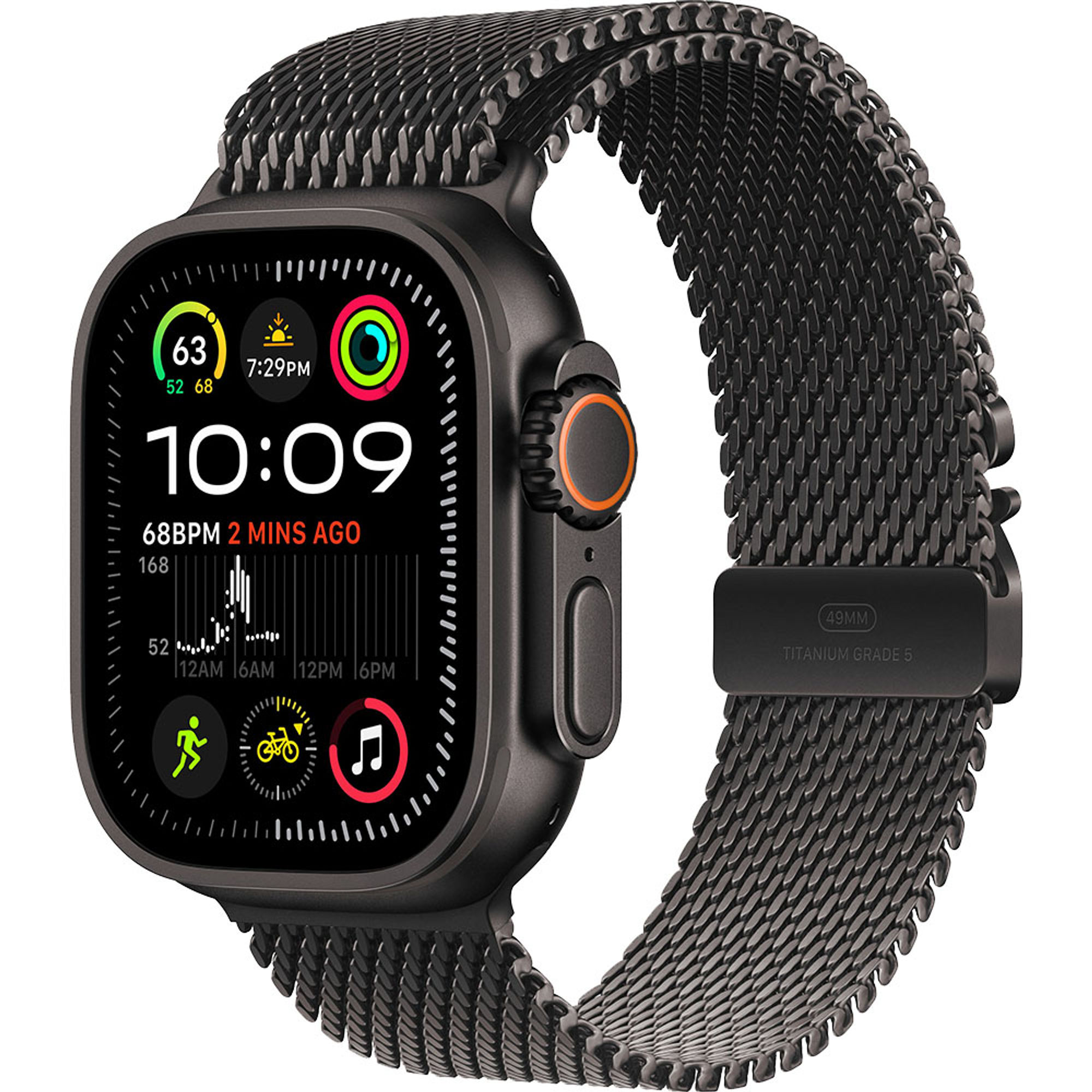 Apple Watch Ultra2 Cellular 49mm cu Carcasă din Titan Negru