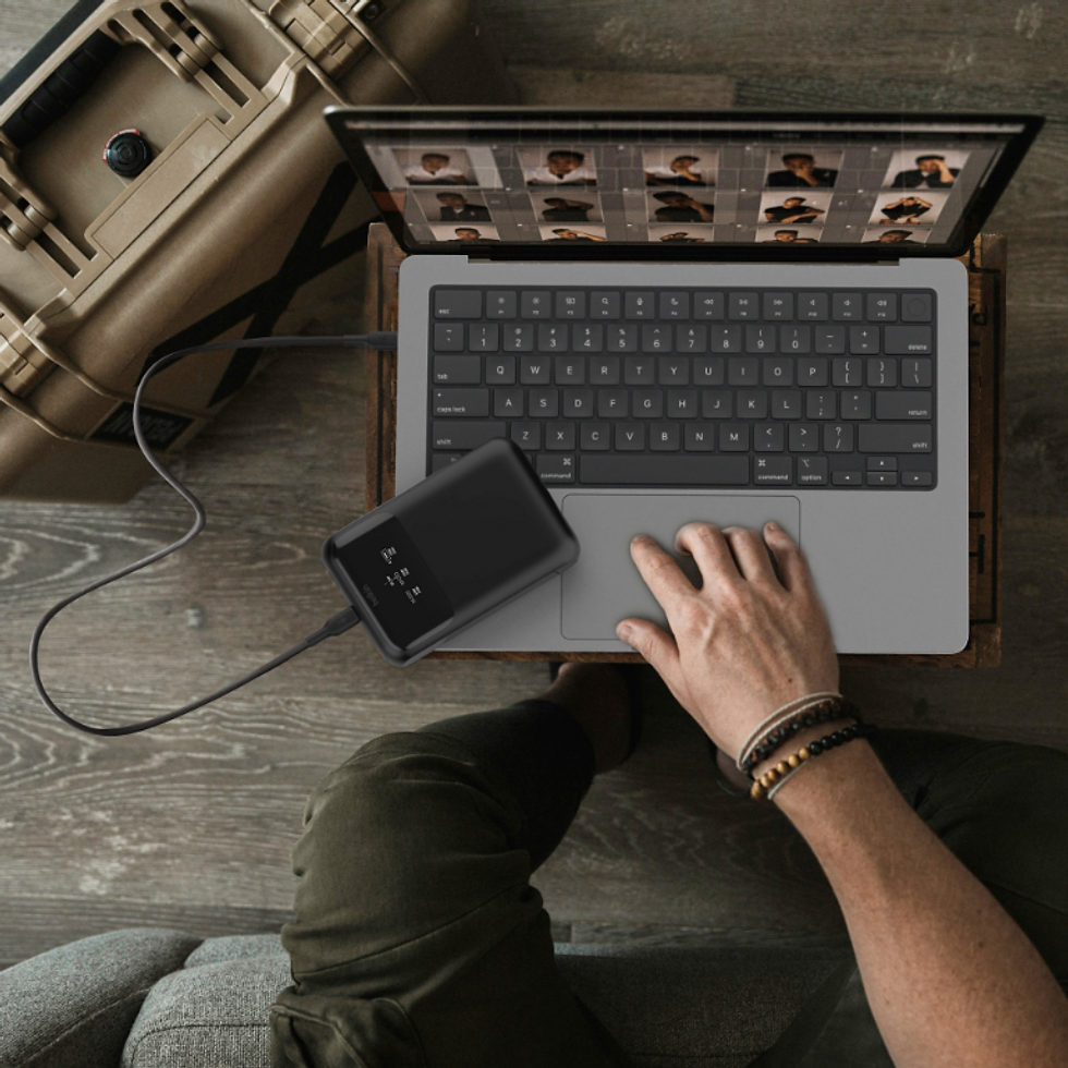 Indexkép: Powerbank Belkin 3-Port Laptop 20K 65W - Încărcare Rapidă