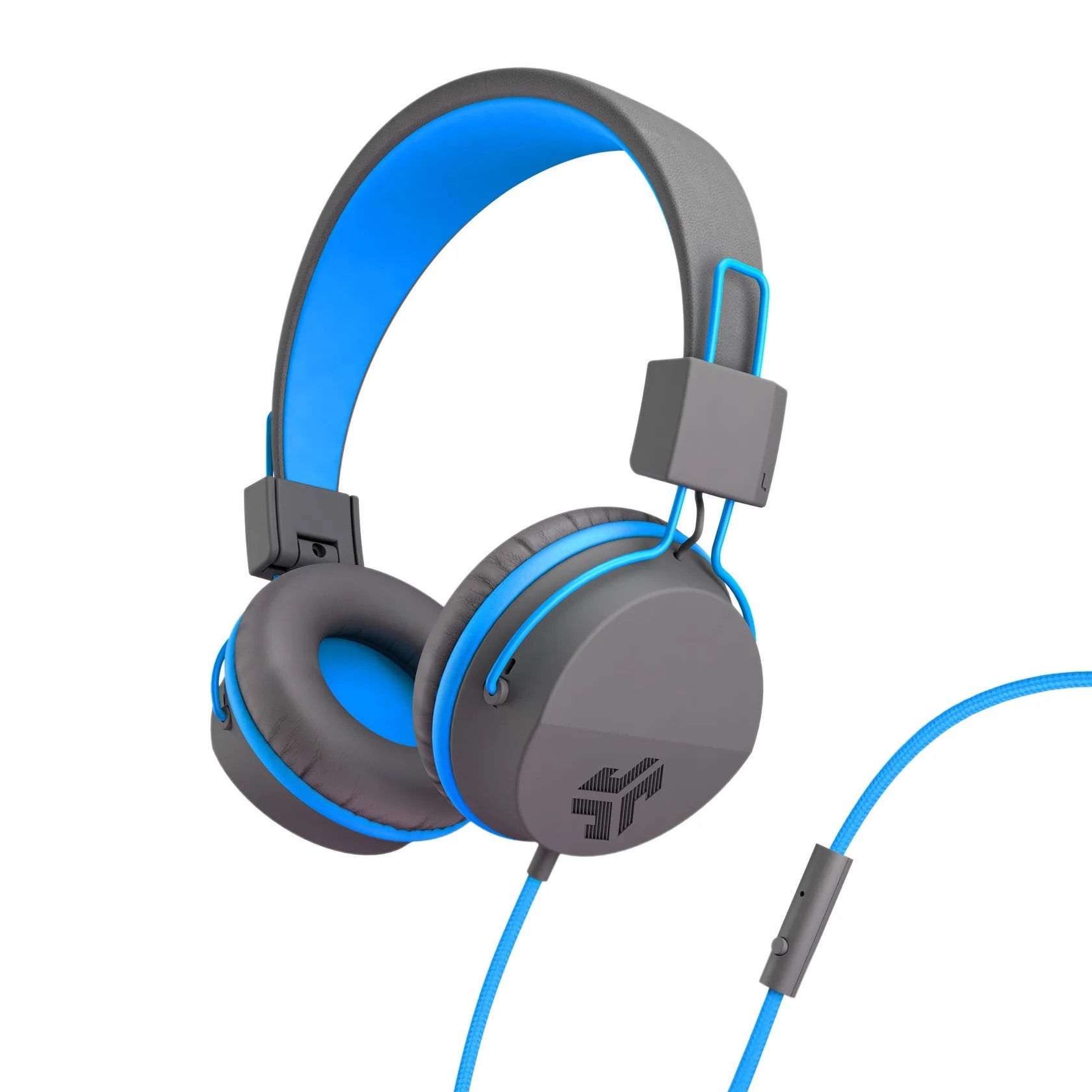 Căști pentru copii JLAB JBuddies Studio - Grey/Blue, cu volum limitat