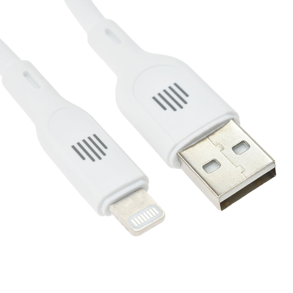 Indexkép: Cablu USB-A la Lightning 1.25m din silicon alb pentru Apple