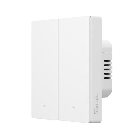 Indexkép: Întrerupător inteligent Sonoff ZBM5-2C-86W, 2 canale, 10A, Zigbee, Alb