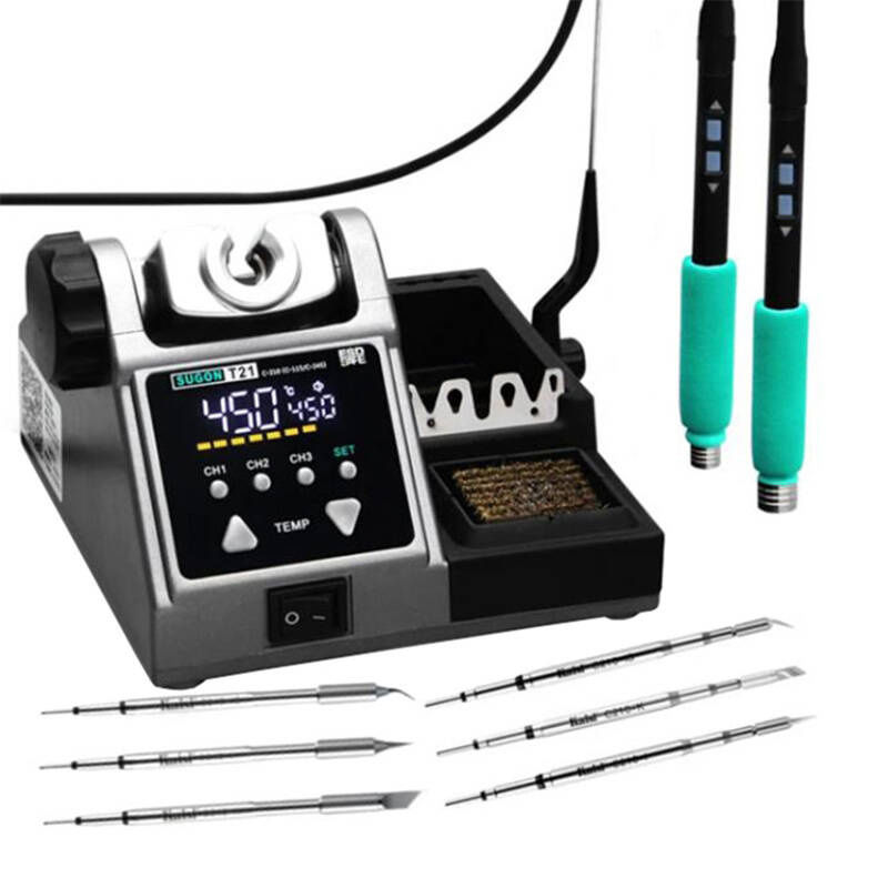 Indexkép: Stație de lipit SUGON T21 + vârfuri de lipit C210 / C245