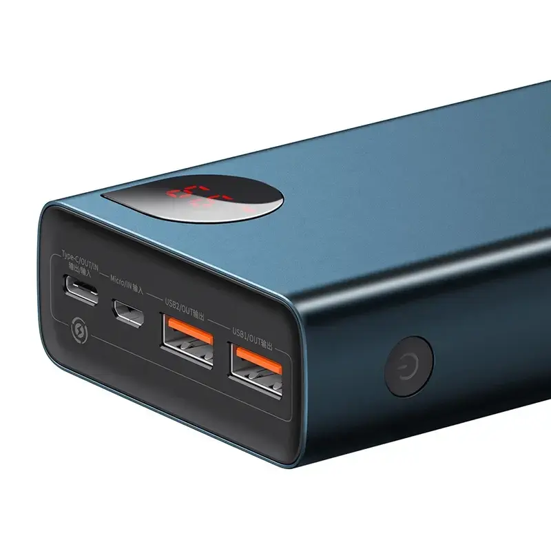Indexkép: Powerbank Baseus Adaman Metal 20000mAh PD QC 3.0 65W 2xUSB + USB-C + micro USB