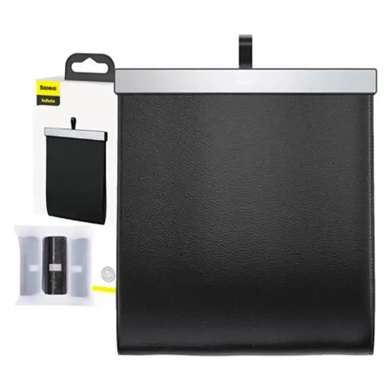 Miniatură: Baseus Geantă mare organizator auto, piele, magnetic (negru)