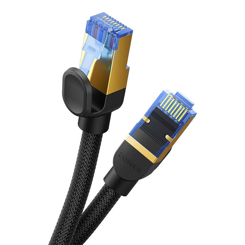 Indexkép: Cablu de rețea împletit Cat 7 Baseus Ethernet RJ45, 10Gbps, 25m (negru)