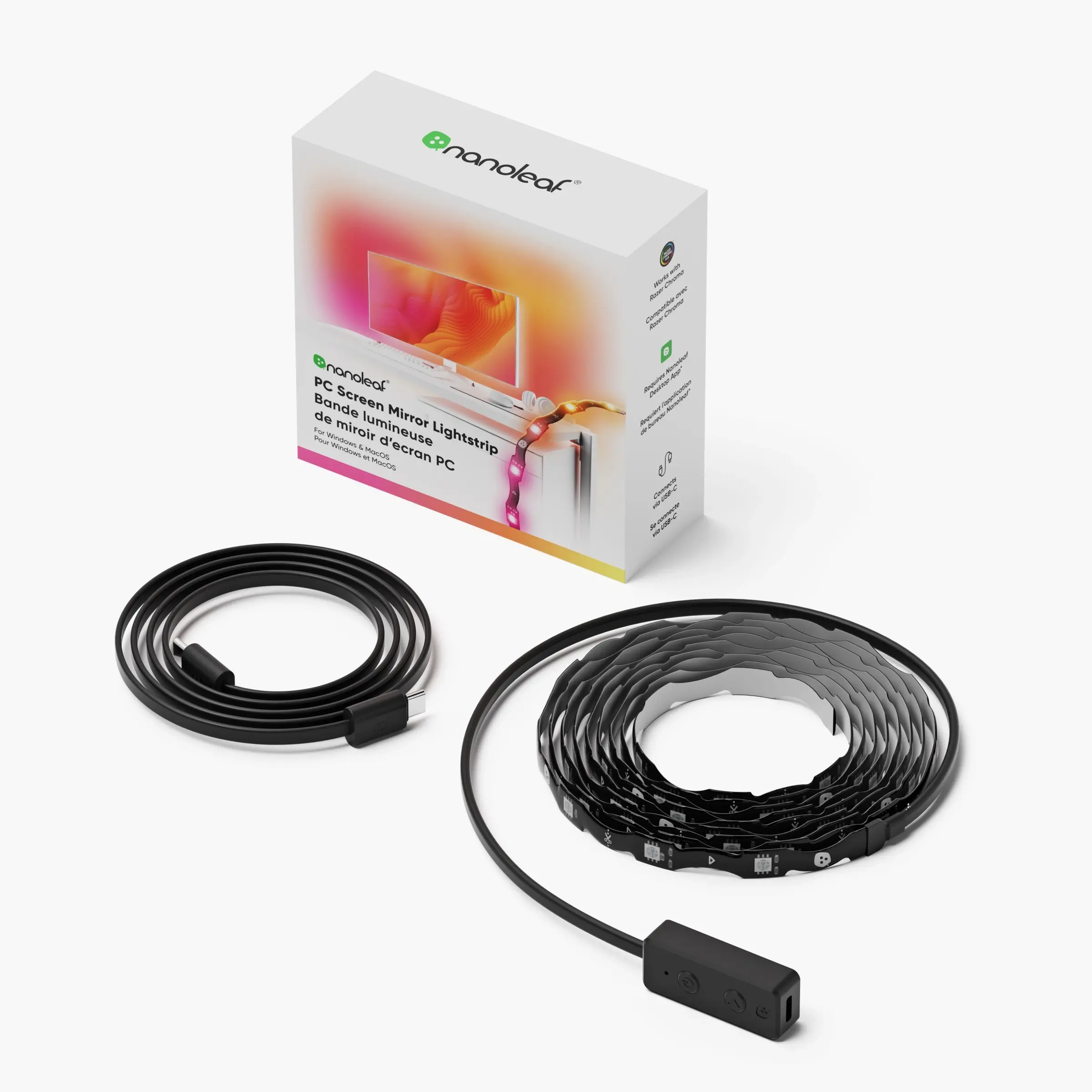 Nanoleaf LED Lightstrip για οθόνη, USB-C, 32", Plug and Play