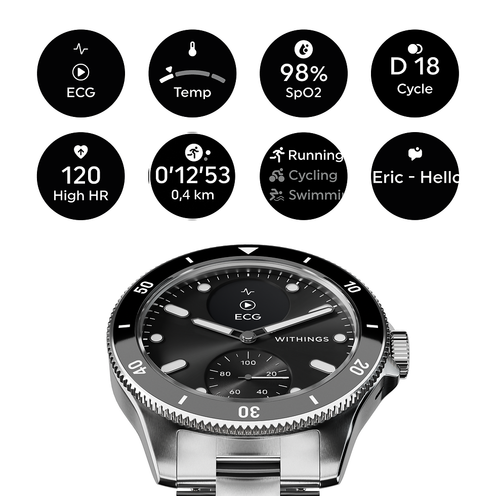 Miniatură: Withings Scanwatch Nova 42mm - Negru