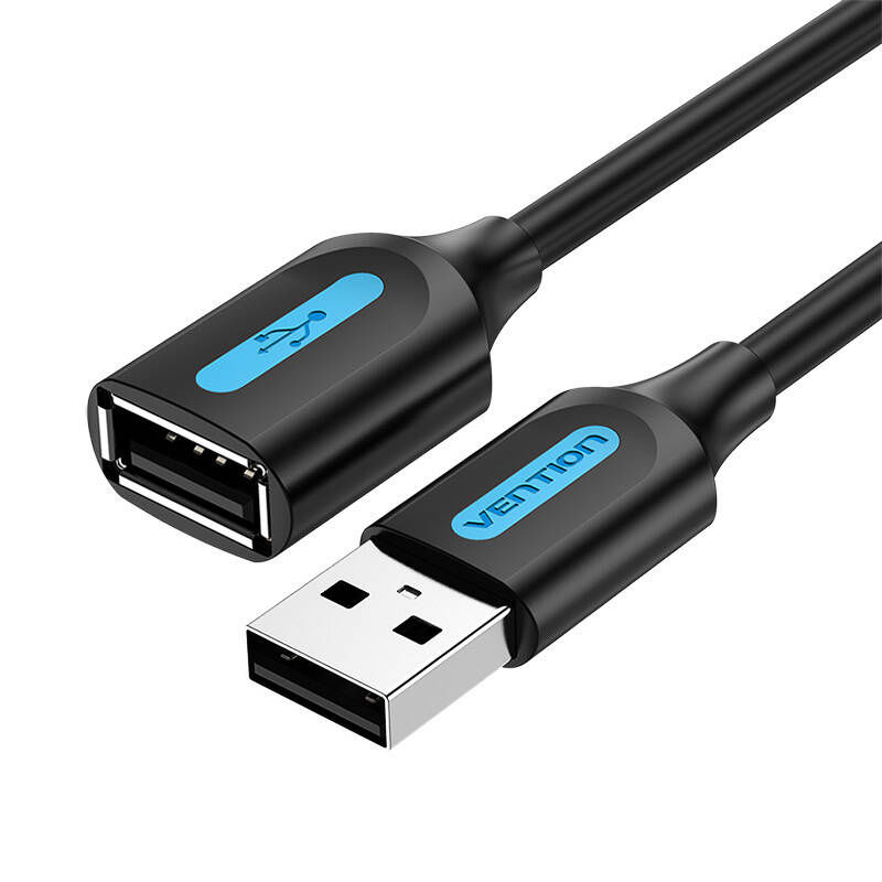 Cablu de extensie USB 2.0 de la mascul la femelă Vention CBIBI 3m negru