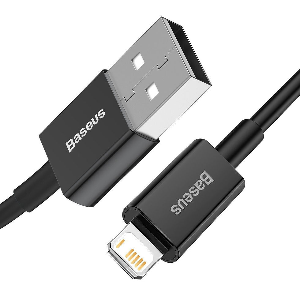 Indexkép: Cablu USB cu fulger de bază Superior Series, 2.4A, 1m (czarny)