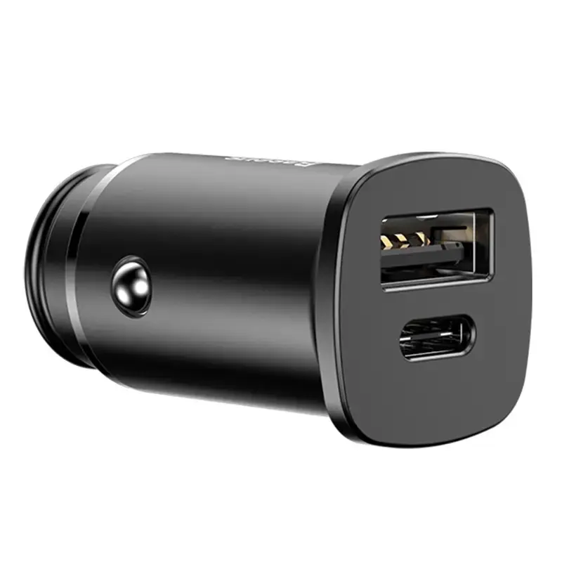 Miniatură: Baseus Square PPS QC4.0 / PD3.0 5A 30W încărcător auto (negru)