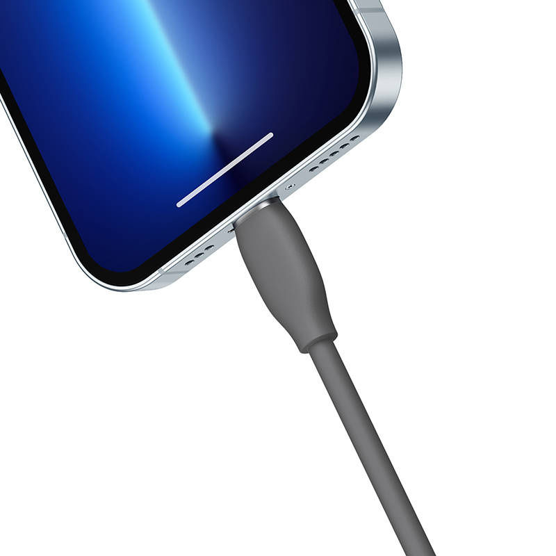 Indexkép: Cablu USB cu fulger de bază Jelly, 2,4A 1,2m (czarny)