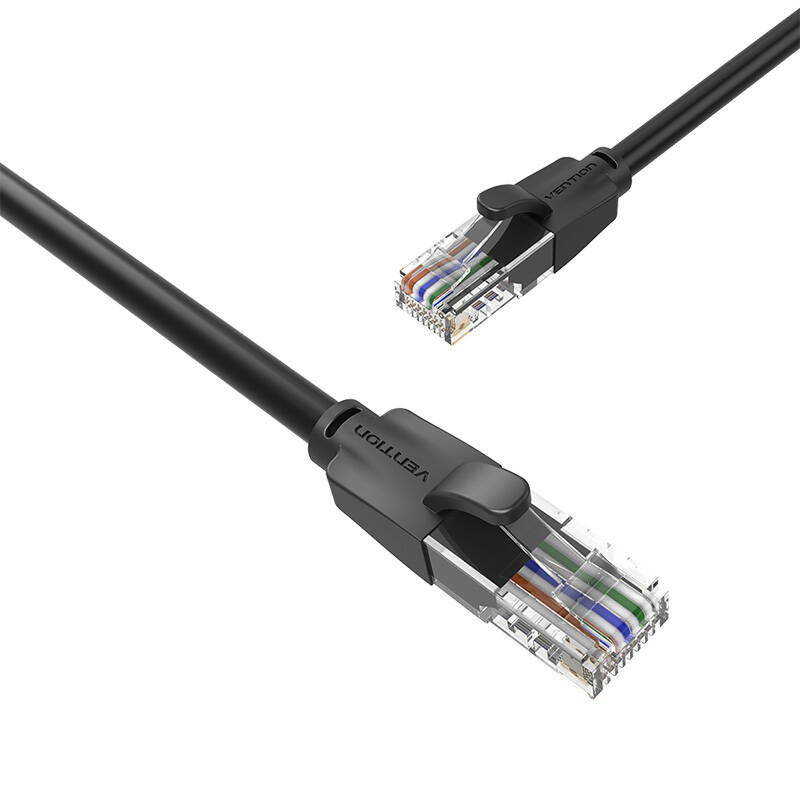 Miniatură: Cablu de rețea UTP CAT6 Vention IBEBS RJ45 Ethernet 1000Mbps 25m negru