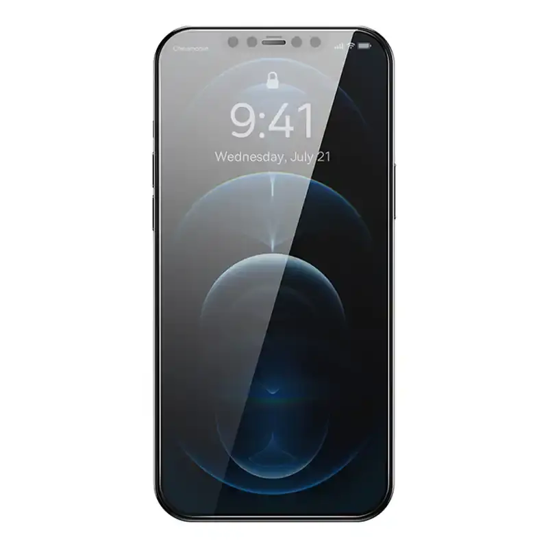 Miniatură: Folie sticlă Baseus cu filtru Privacy de 0,3 mm pentru iPhone 12 Pro Max