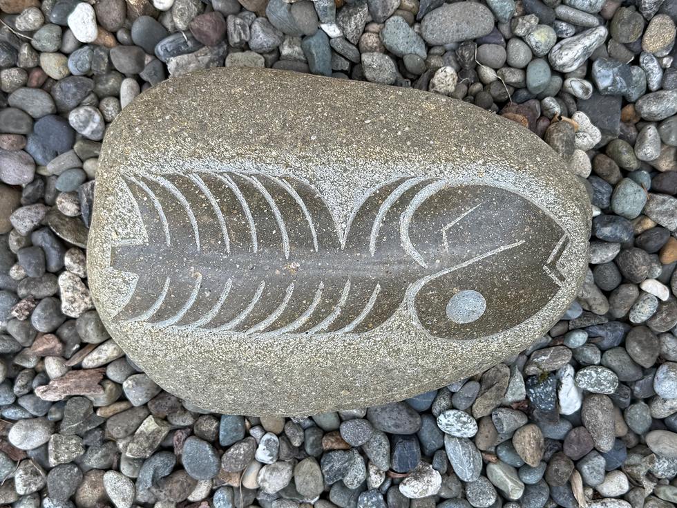 Thumbnail: Natural Stone Butterfly/Fossil Fish