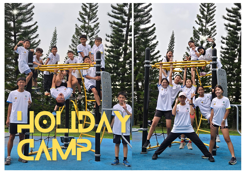 Eye-level view of a large outdoor training field in Putrajaya with participants engaged in a group exercise