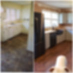 Before and after kitchen remodel by HM services