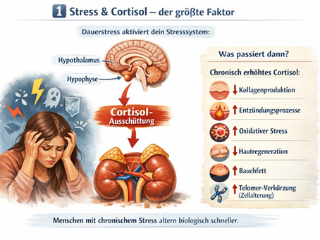 Stress, Cortisol und vorzeitige Hautalterung – warum echte Anti-Aging Pflege im Nervensystem beginnt