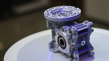 blue light 3d scanning of a gearbox for reverse engineering