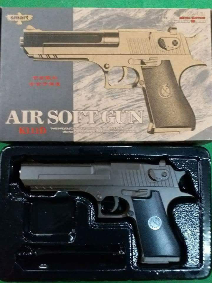 Thumbnail: Full metal 1 cock 1 shoot airsoft pistol Click me for more photo