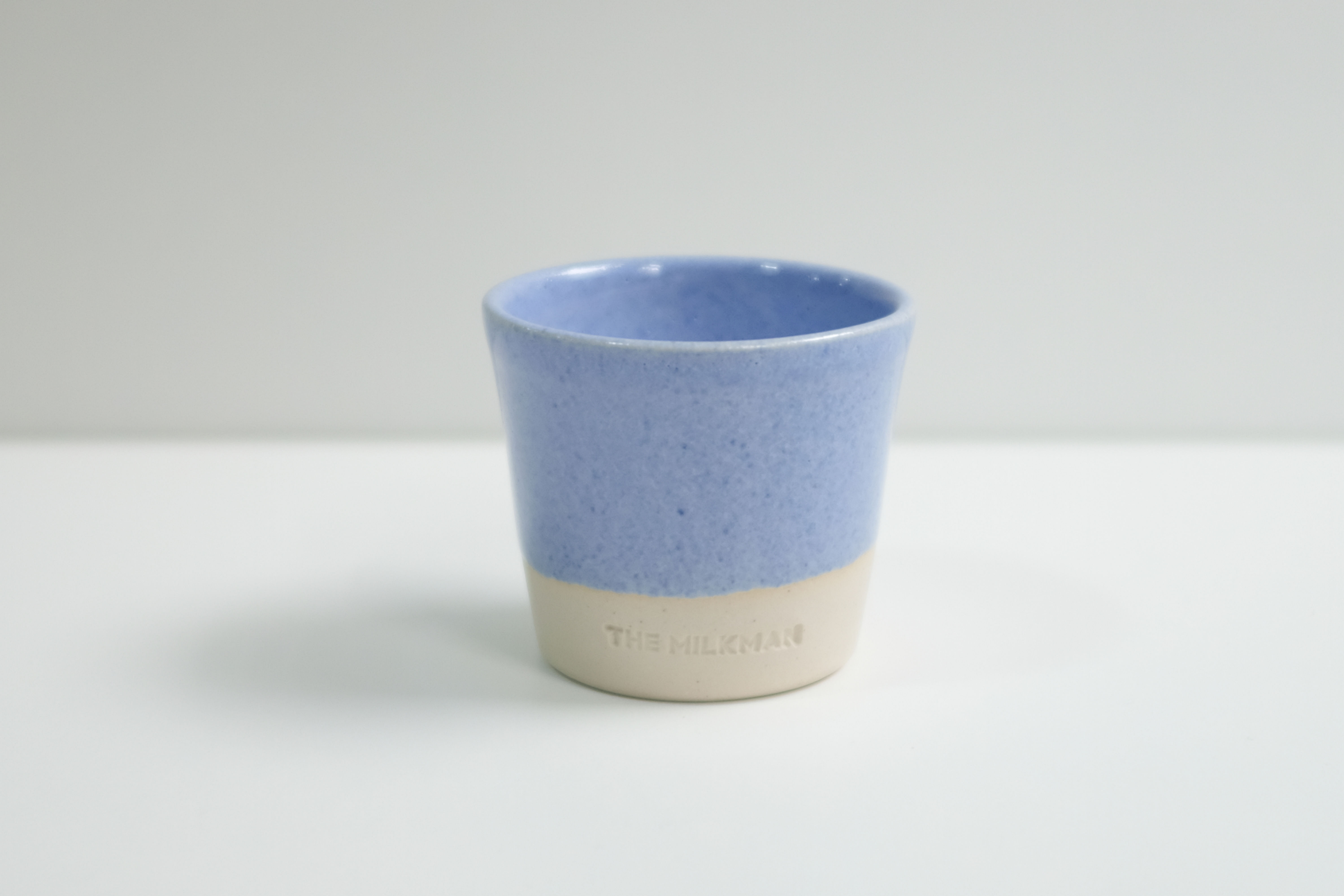 3oz espresso cup (with logo)- Cornflower blue