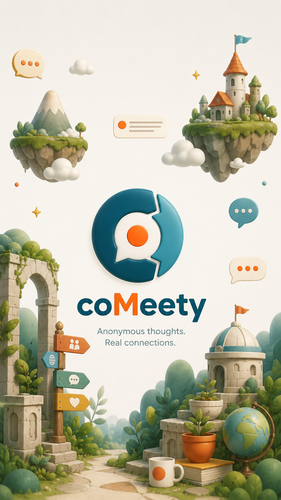 Comeety mobile text editor for creating structured posts and sharing ideas easily