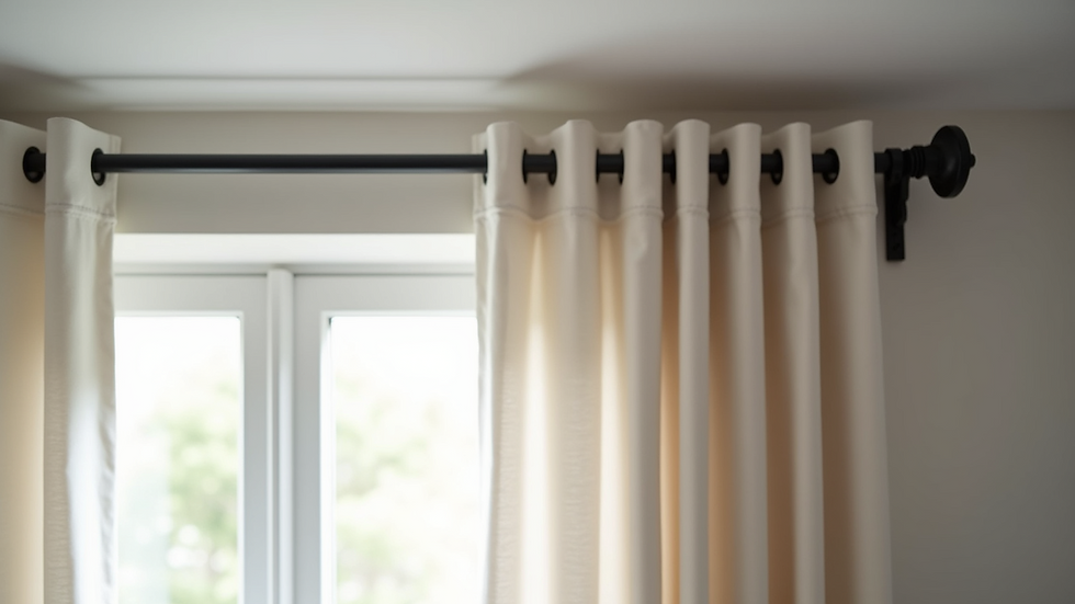 Close-up view of curtain rail brackets being installed on a wall