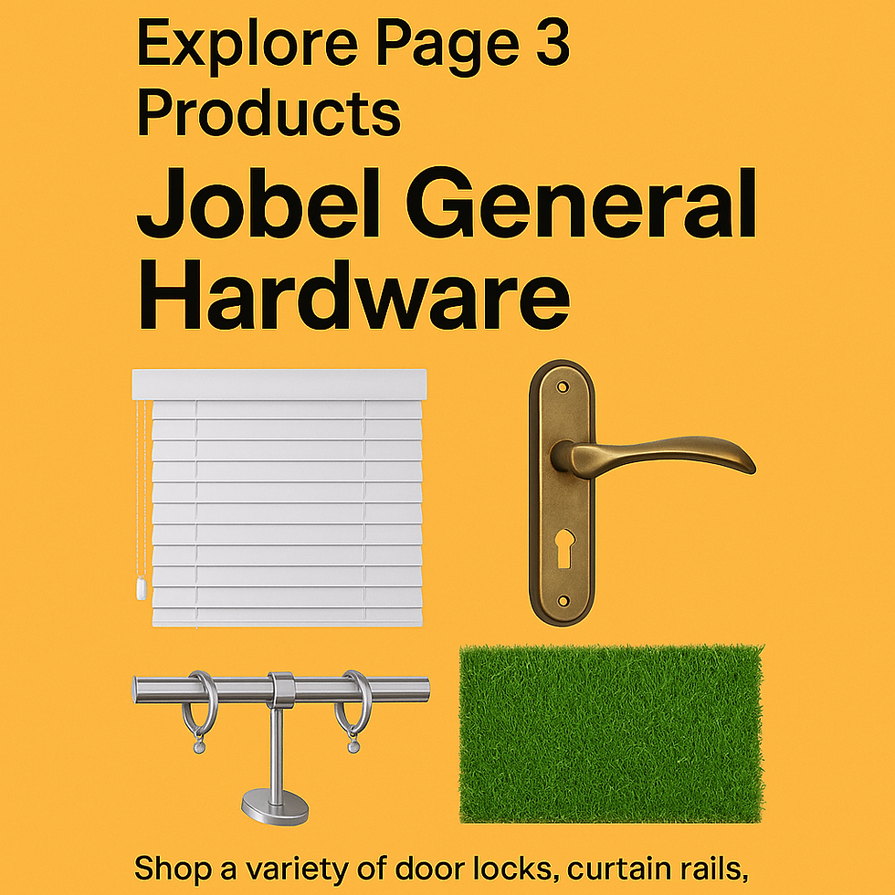 🛠️ Shop Products at Jobel General Hardware