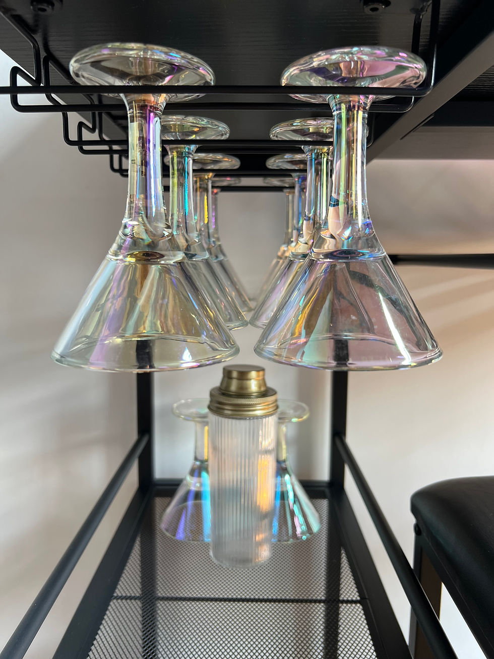 Glassware in Kitchette