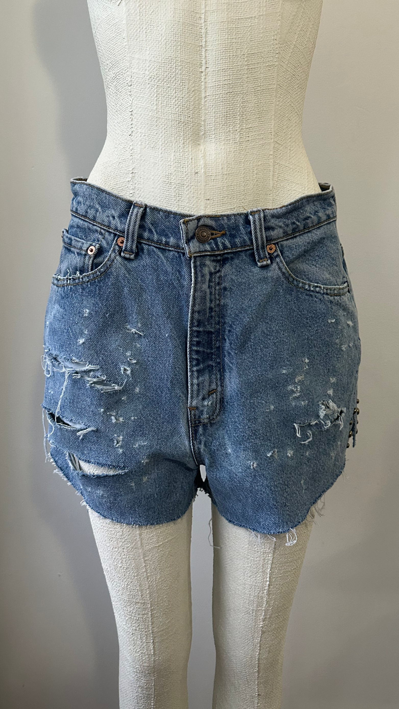 denim shorts