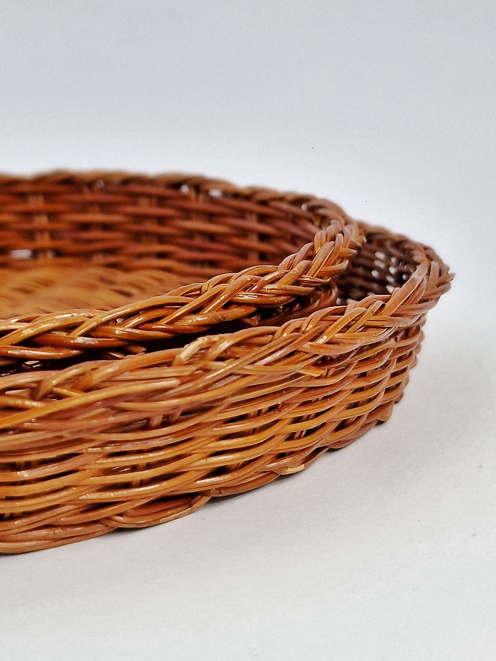 Miniature : Corbeilles rondes en rotin 