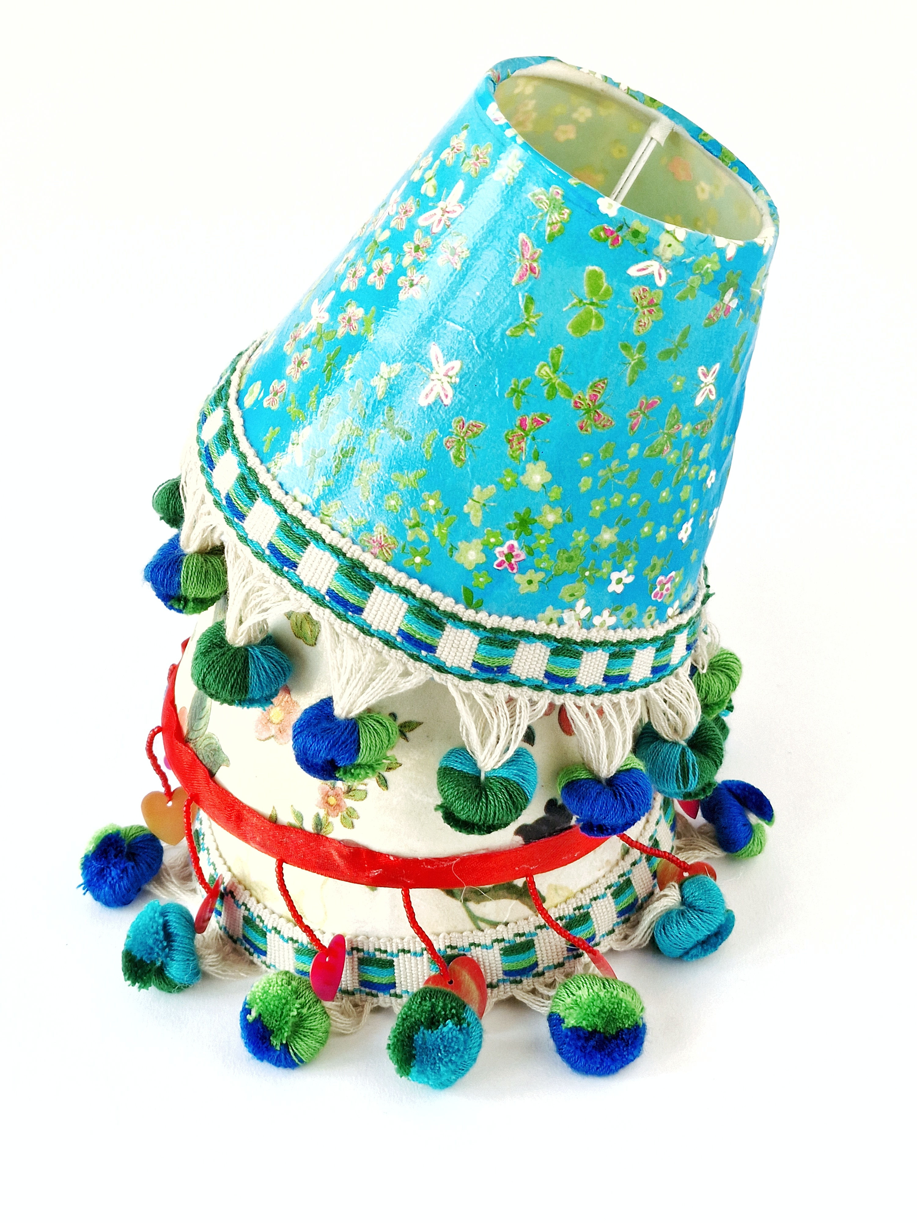 Abat-jours upcyclés bohèmes