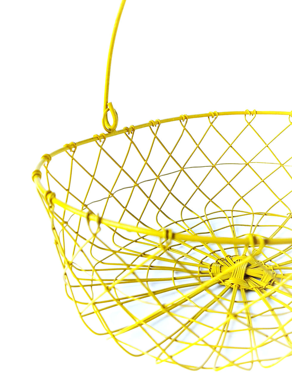 Miniature : Panier en fil de fer jaune