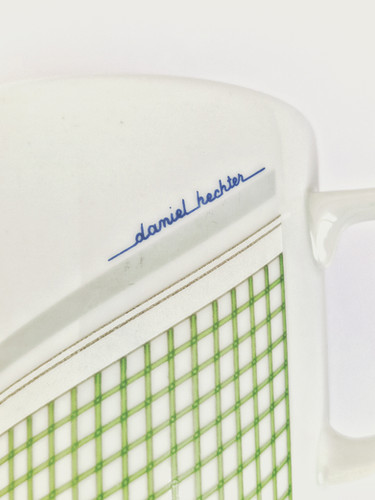 2 Tasses En Céramique Vintage Signées Tess Décor Bateau En émaux