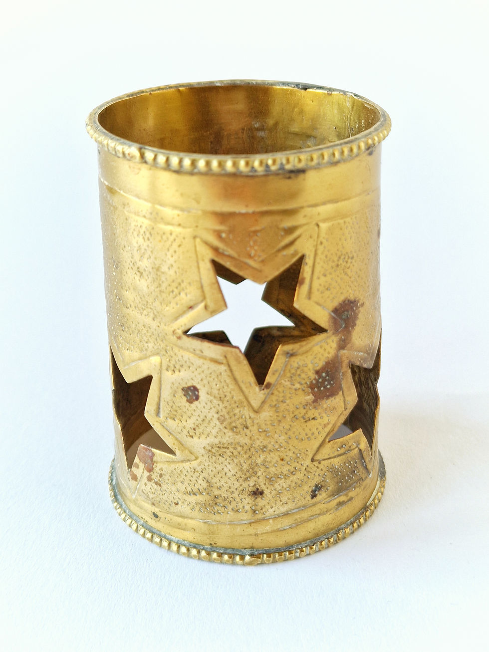 Miniature : Photophore en laiton aux étoiles