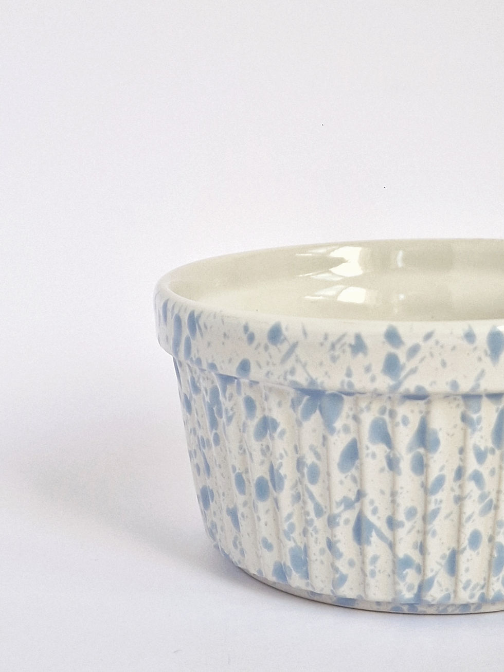 Miniature : Ramequins bleu moucheté