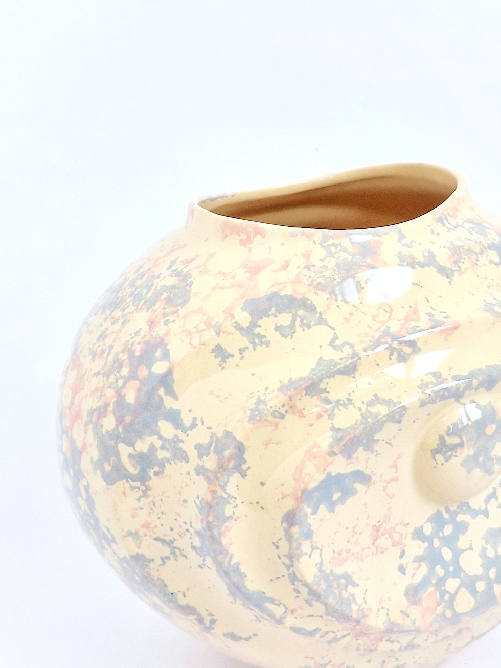 Miniature : Vase en céramique moucheté