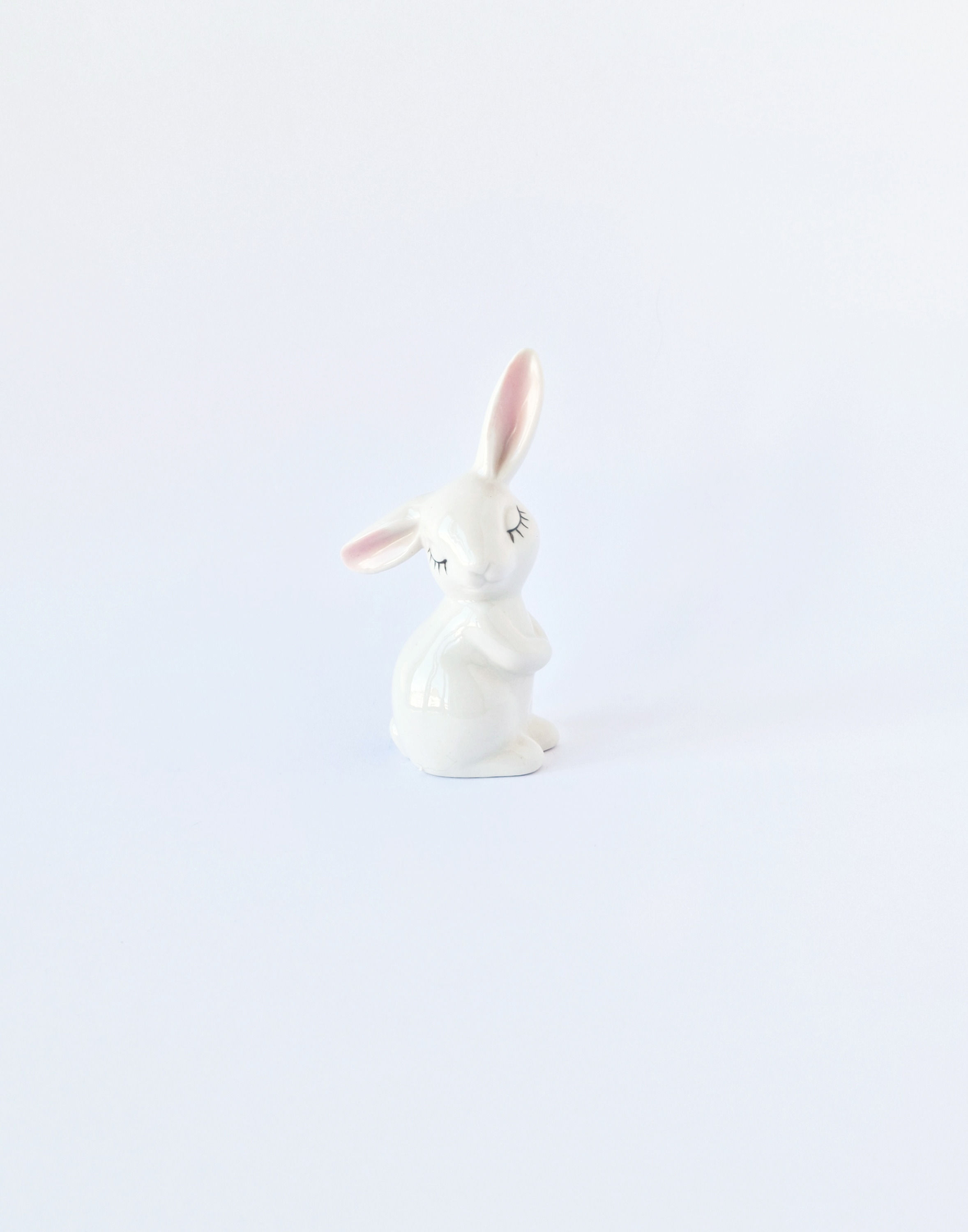 Bibelot lapin en porcelaine