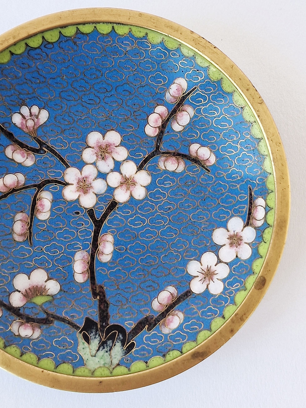 Miniature : Assiette cloisonnée cerisier en fleur