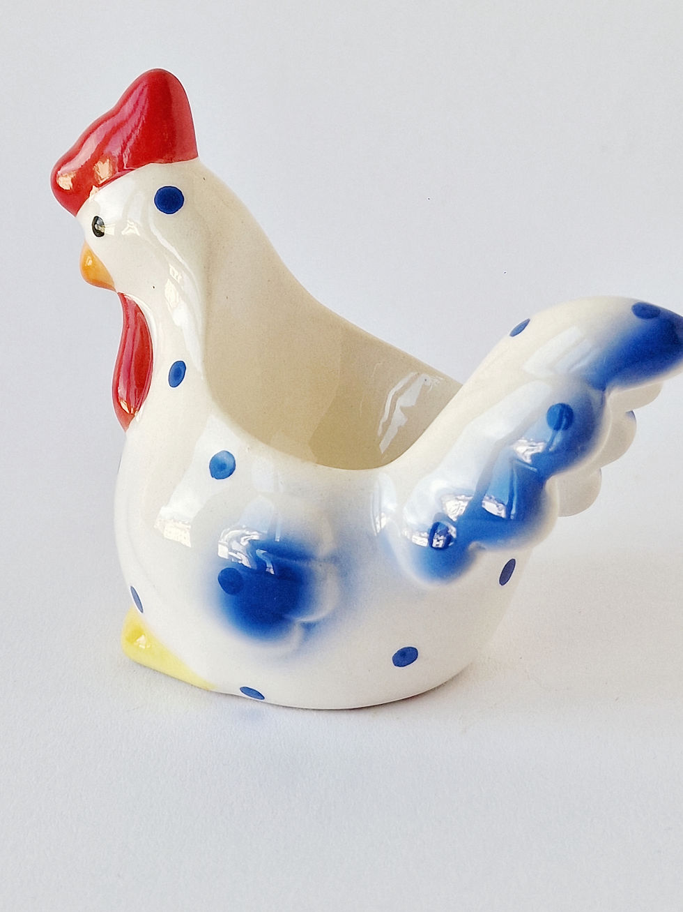 Miniature : Coquetier coq en céramique