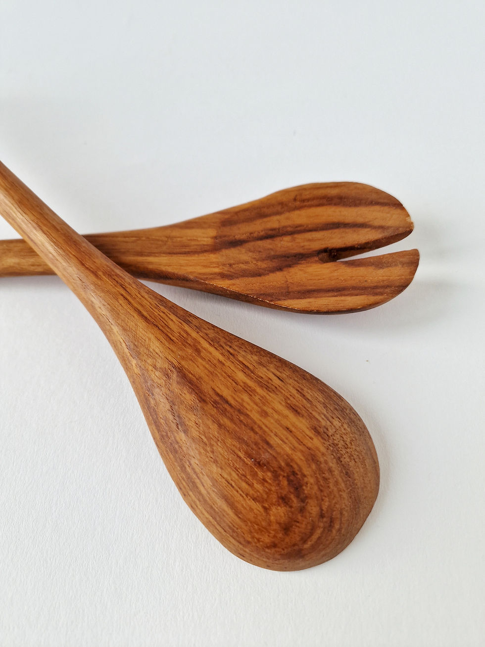 Thumbnail: Couverts de salade en bois exotique