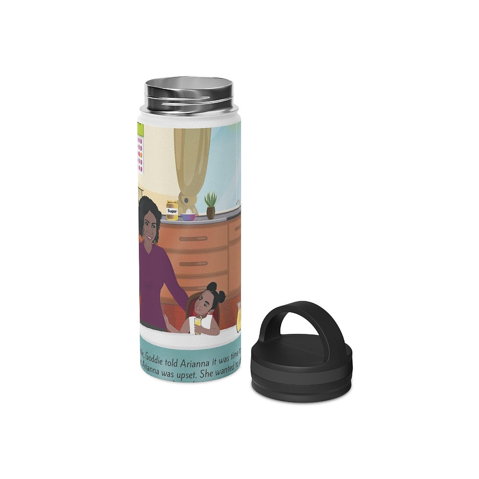 Thumbnail: Arianna Stainless Steel Water Bottle, Handle Lid