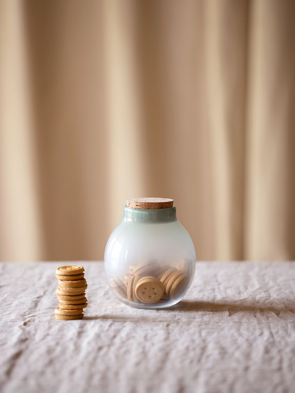 Thumbnail: Glasbehältnis "Fade", mit Deckel aus Naturkork