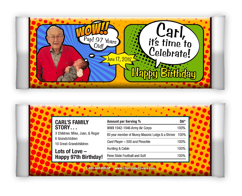 Thumbnail: Birthday - Adult | 1.55oz (min. order 25 bars)