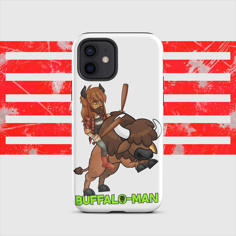 Thumbnail: Buffalo-Man and Manitou, Charge! - Tough Case for iPhone®