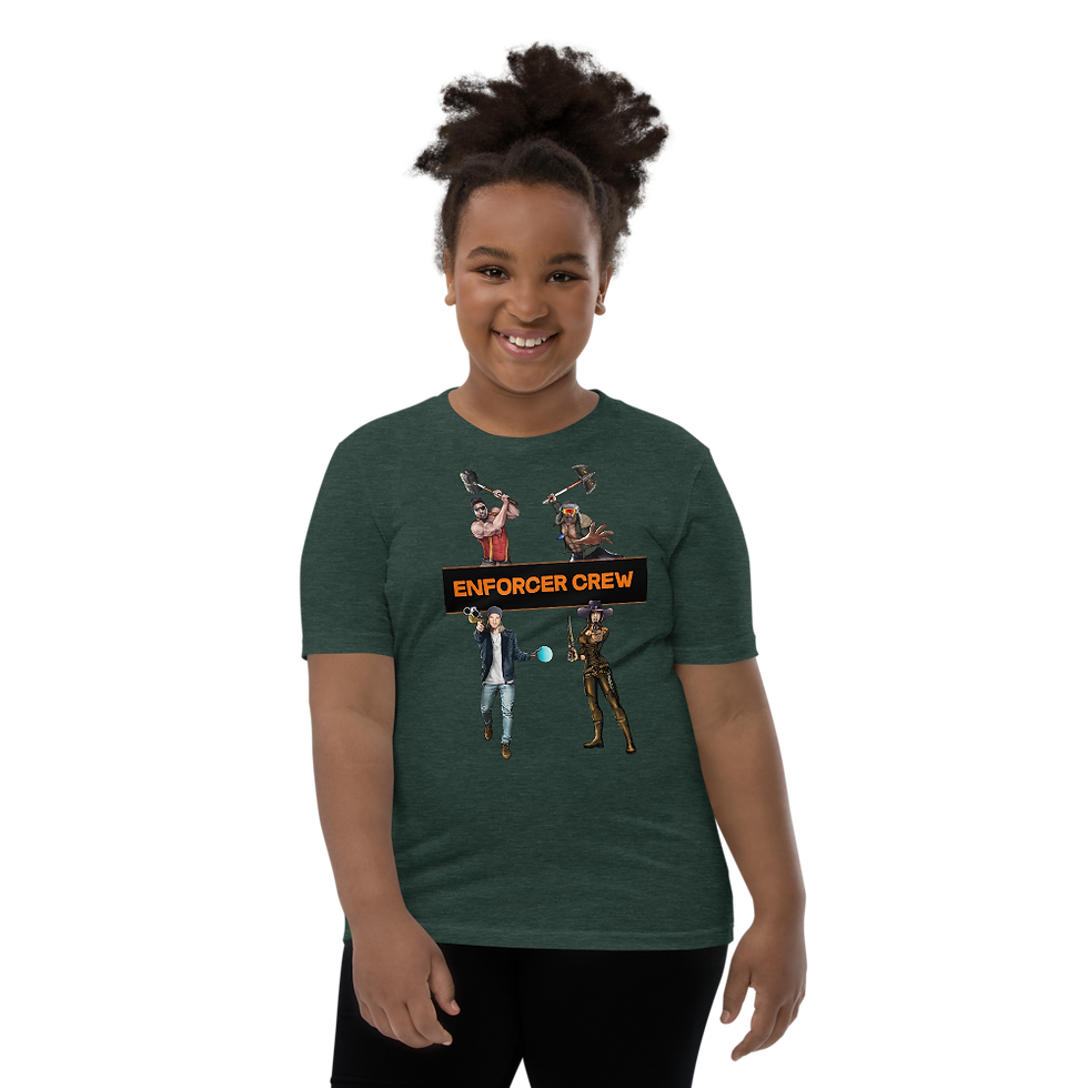 Thumbnail: Enforcer Crew Youth Tee - Bella+Canvas Tri-Blend Short Sleeve